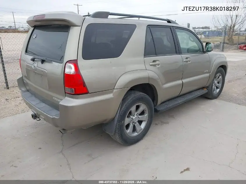 JTEZU17R38K018297 2008 Toyota 4Runner Limited V6