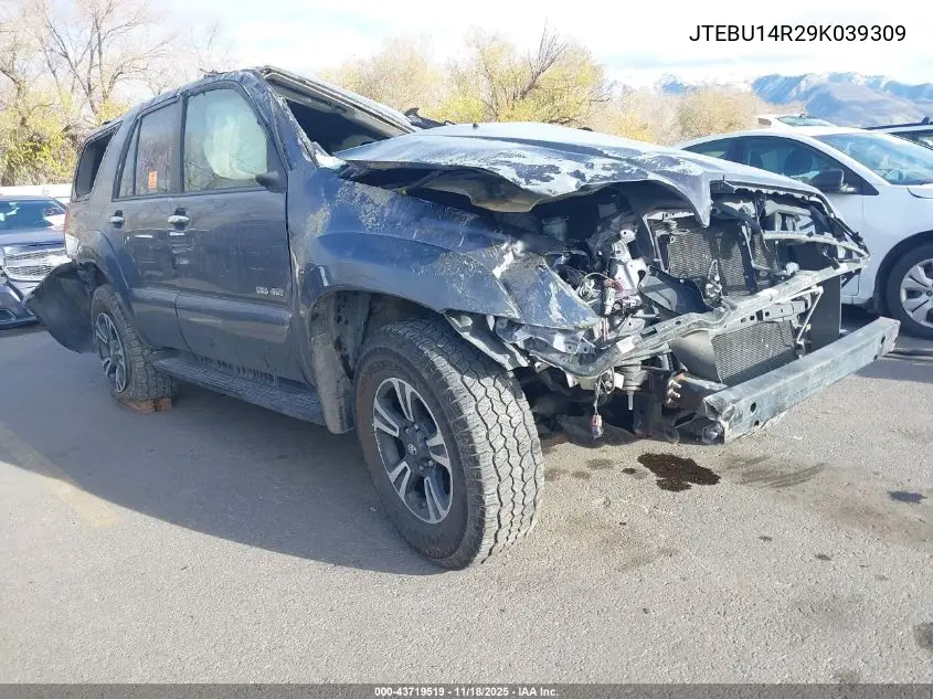 JTEBU14R29K039309 2009 Toyota 4Runner Sr5 V6