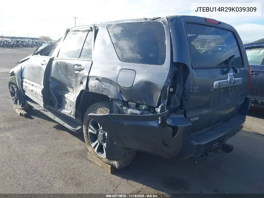 JTEBU14R29K039309 2009 Toyota 4Runner Sr5 V6