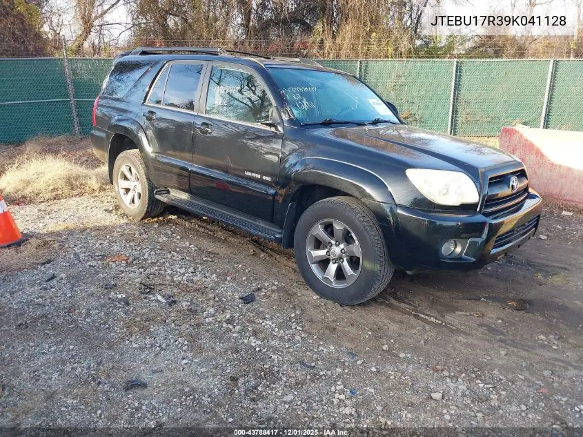 JTEBU17R39K041128 2009 Toyota 4Runner Limited V6