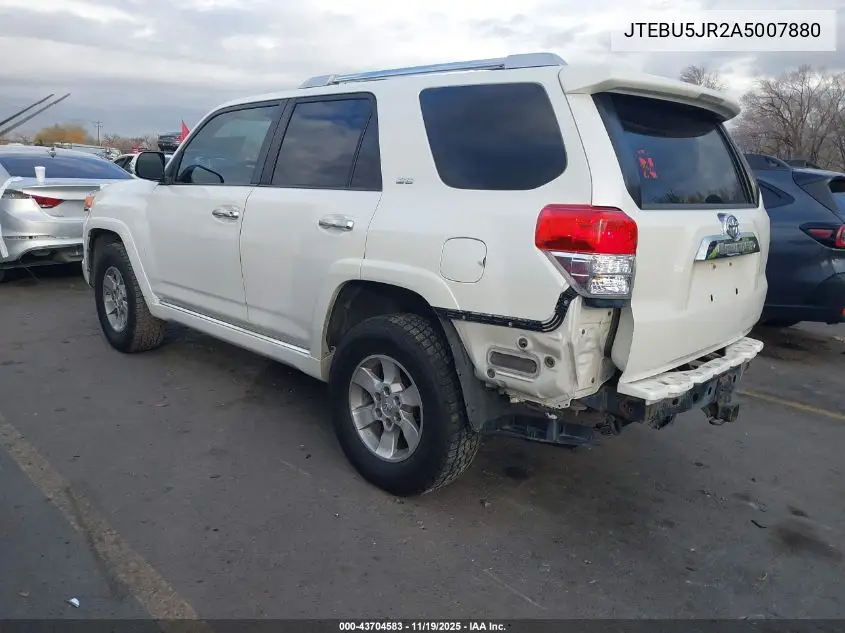JTEBU5JR2A5007880 2010 Toyota 4Runner Sr5 V6