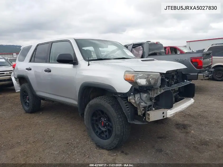 JTEBU5JRXA5027830 2010 Toyota 4Runner Trail V6