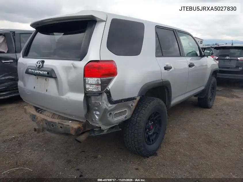 JTEBU5JRXA5027830 2010 Toyota 4Runner Trail V6