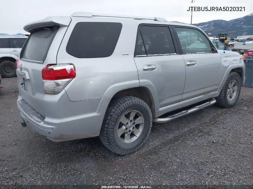 JTEBU5JR9A5020321 2010 Toyota 4Runner Sr5 V6