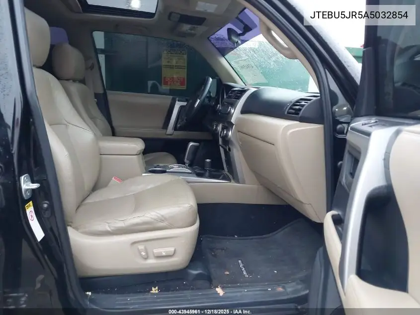 JTEBU5JR5A5032854 2010 Toyota 4Runner Sr5 V6