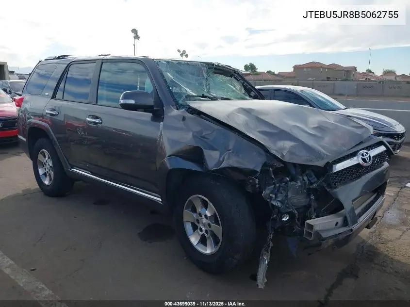 JTEBU5JR8B5062755 2011 Toyota 4Runner Sr5 V6