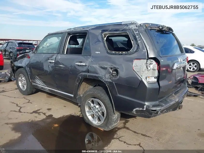JTEBU5JR8B5062755 2011 Toyota 4Runner Sr5 V6