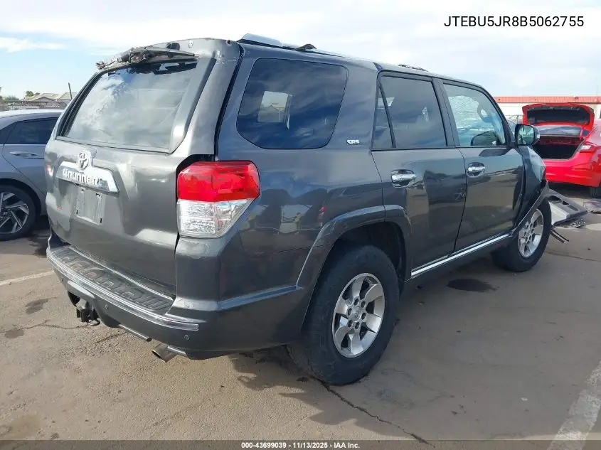 JTEBU5JR8B5062755 2011 Toyota 4Runner Sr5 V6