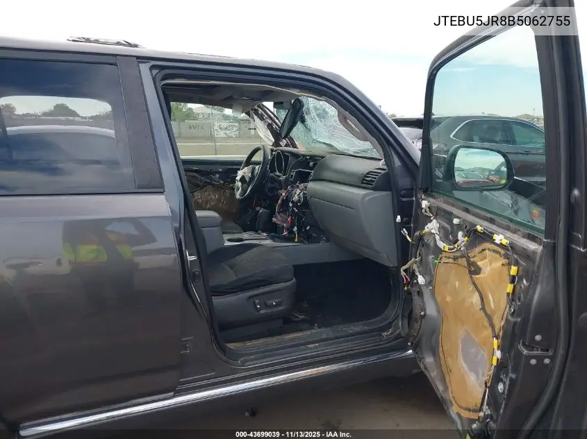 JTEBU5JR8B5062755 2011 Toyota 4Runner Sr5 V6