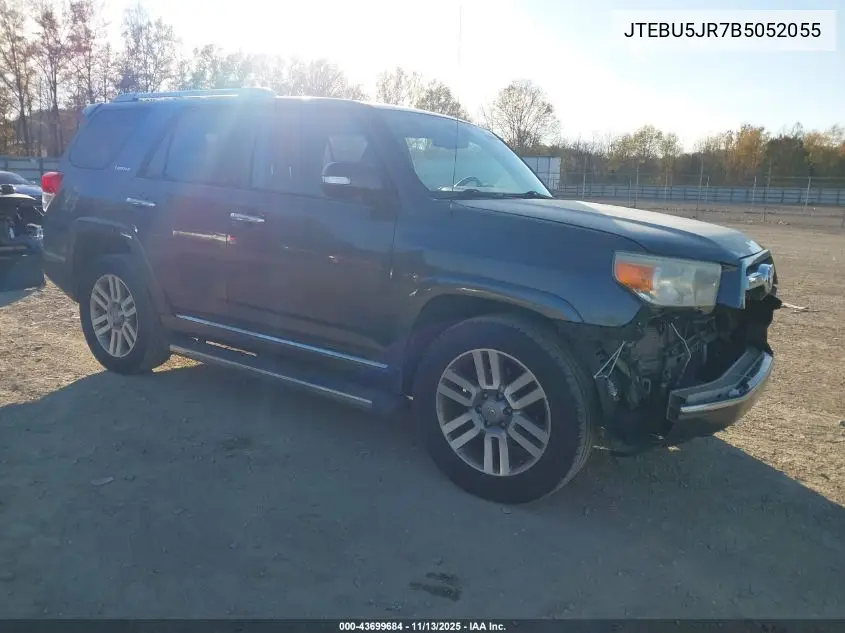 JTEBU5JR7B5052055 2011 Toyota 4Runner Limited V6