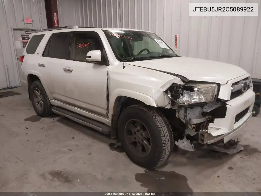 JTEBU5JR2C5089922 2012 Toyota 4Runner Sr5