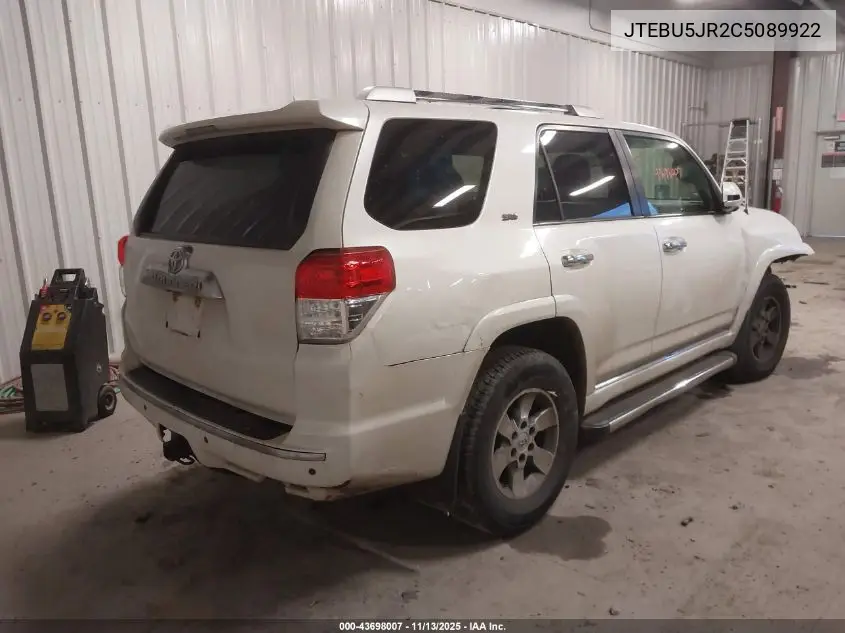 JTEBU5JR2C5089922 2012 Toyota 4Runner Sr5