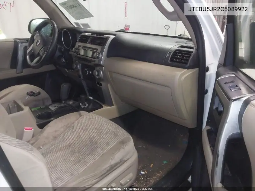 JTEBU5JR2C5089922 2012 Toyota 4Runner Sr5