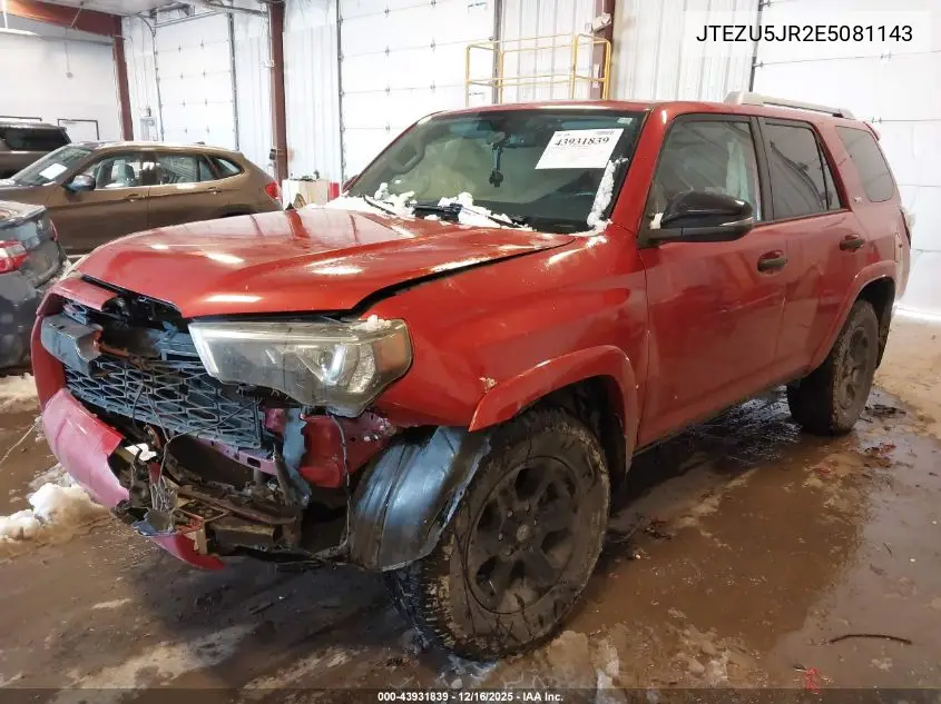 JTEZU5JR2E5081143 2014 Toyota 4Runner Sr5 Premium