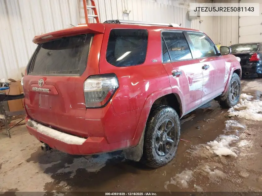 JTEZU5JR2E5081143 2014 Toyota 4Runner Sr5 Premium