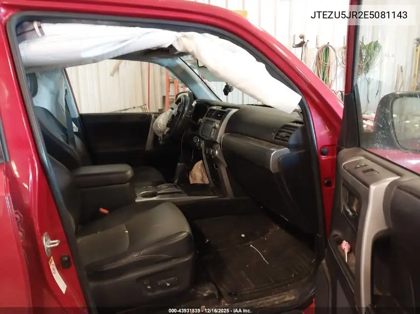 JTEZU5JR2E5081143 2014 Toyota 4Runner Sr5 Premium