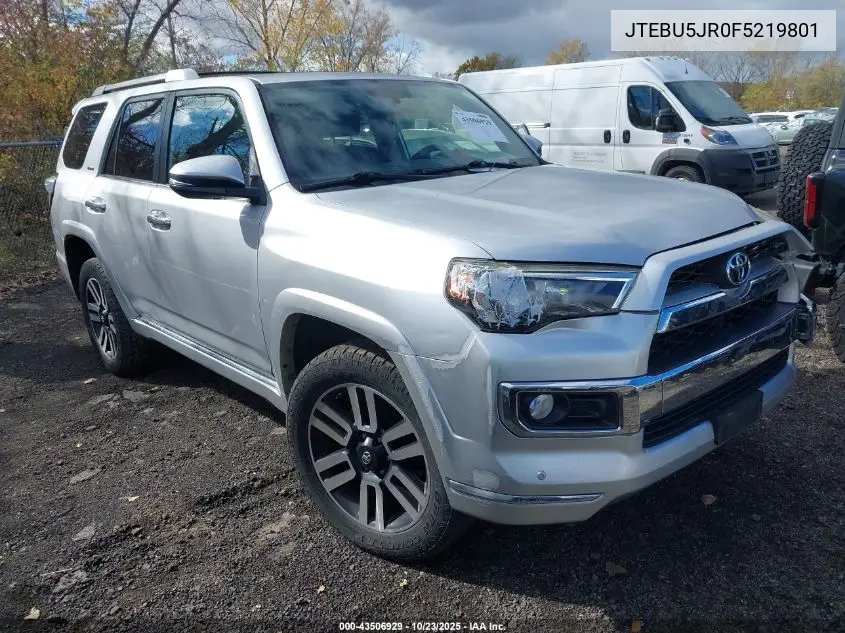 JTEBU5JR0F5219801 2015 Toyota 4Runner Limited