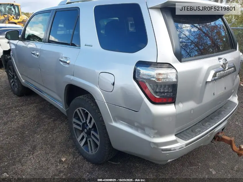 JTEBU5JR0F5219801 2015 Toyota 4Runner Limited