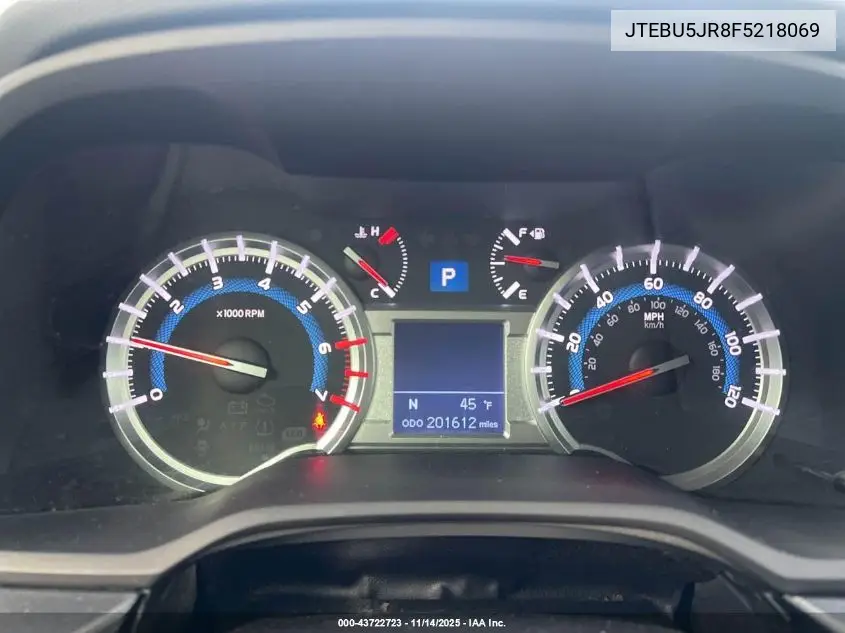 JTEBU5JR8F5218069 2015 Toyota 4Runner Sr5/Sr5 Premium