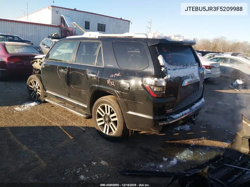 JTEBU5JR3F5209988 2015 Toyota 4Runner Limited