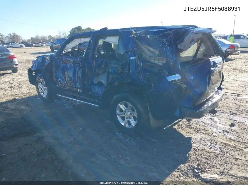 JTEZU5JR5F5088931 2015 Toyota 4Runner Sr5