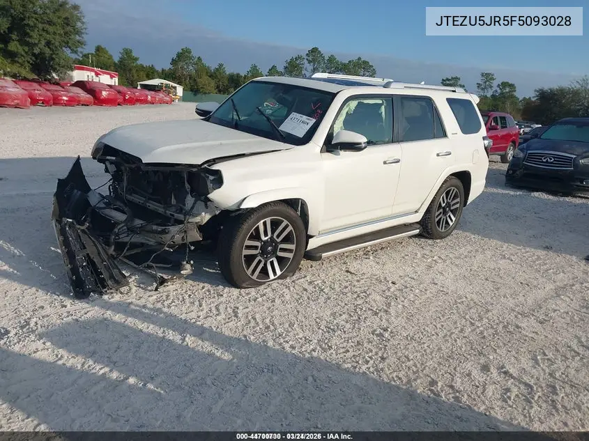 JTEZU5JR5F5093028 2015 Toyota 4Runner Limited