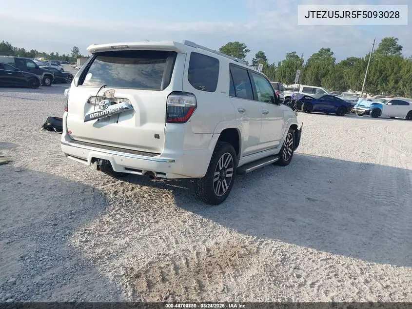JTEZU5JR5F5093028 2015 Toyota 4Runner Limited