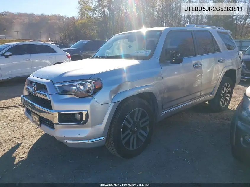 JTEBU5JR2G5283811 2016 Toyota 4Runner Limited