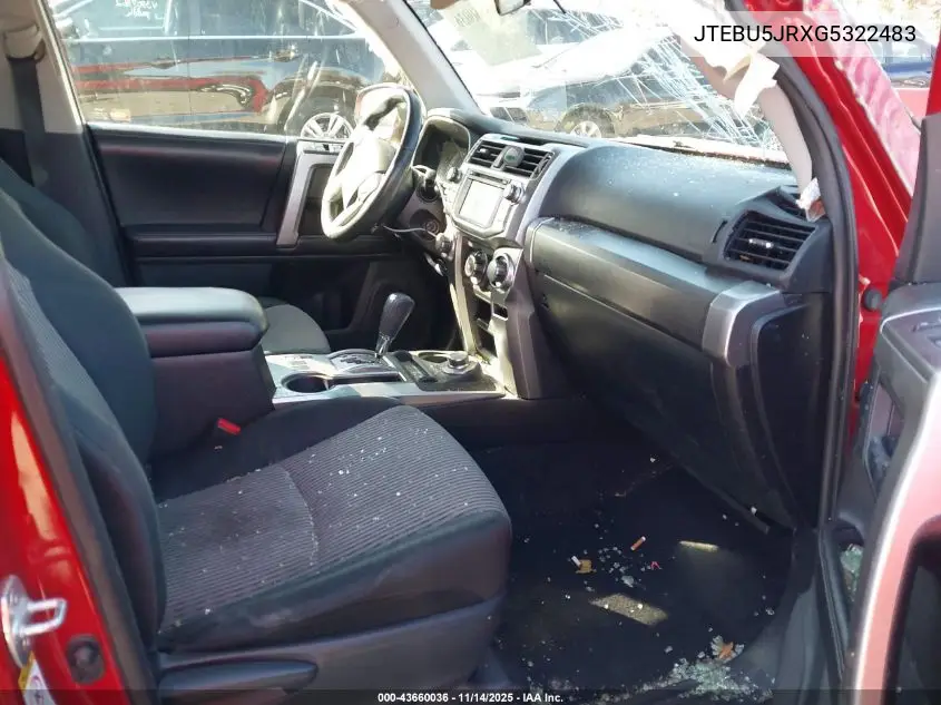 JTEBU5JRXG5322483 2016 Toyota 4Runner Sr5