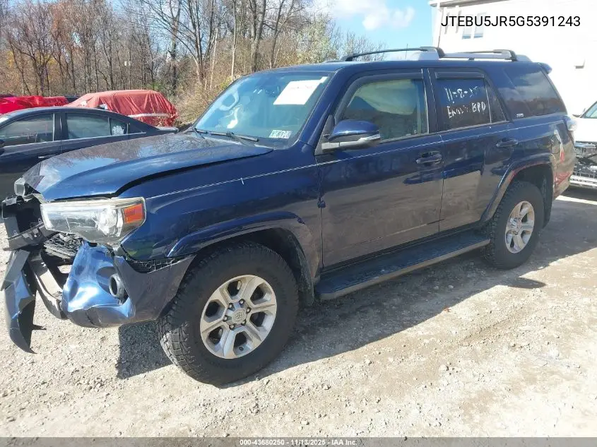 JTEBU5JR5G5391243 2016 Toyota 4Runner Sr5 Premium
