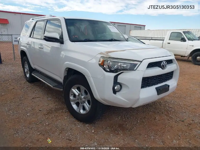 JTEZU5JR3G5130353 2016 Toyota 4Runner Sr5 Premium