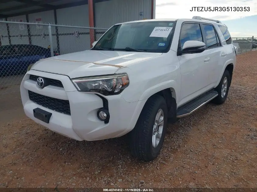 JTEZU5JR3G5130353 2016 Toyota 4Runner Sr5 Premium