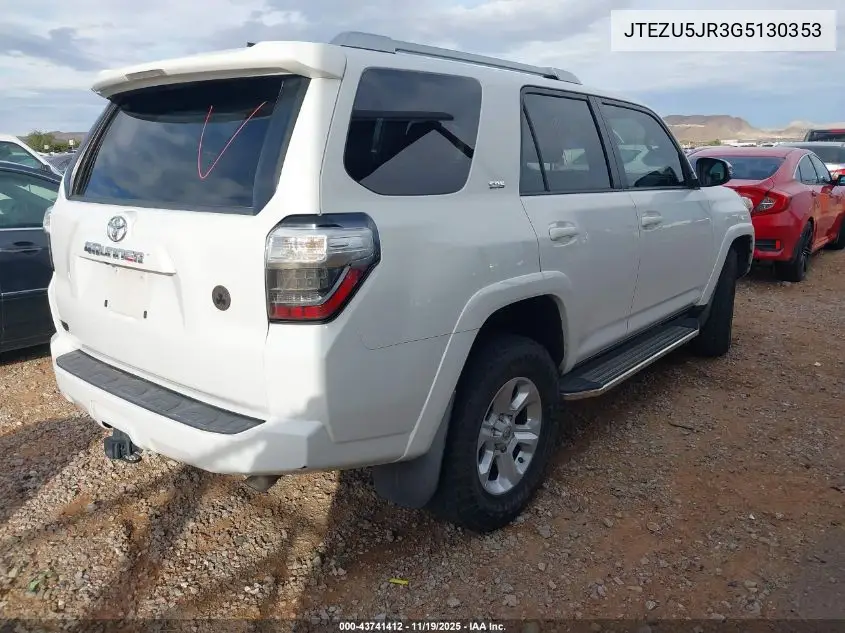 JTEZU5JR3G5130353 2016 Toyota 4Runner Sr5 Premium
