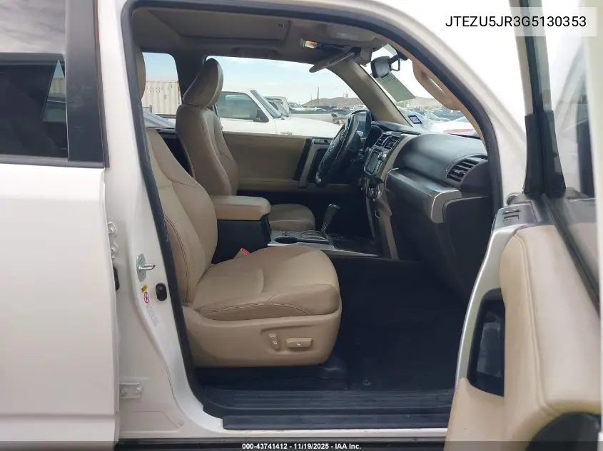 JTEZU5JR3G5130353 2016 Toyota 4Runner Sr5 Premium