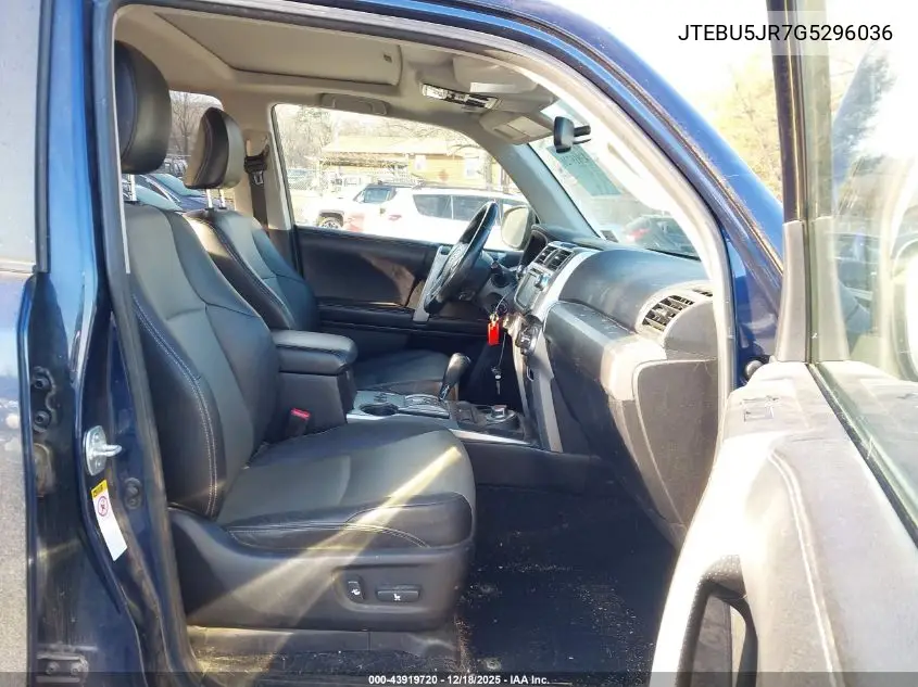 JTEBU5JR7G5296036 2016 Toyota 4Runner Sr5 Premium