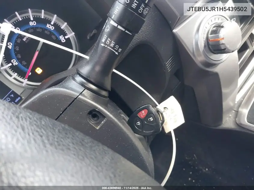 JTEBU5JR1H5439502 2017 Toyota 4Runner Sr5 Premium