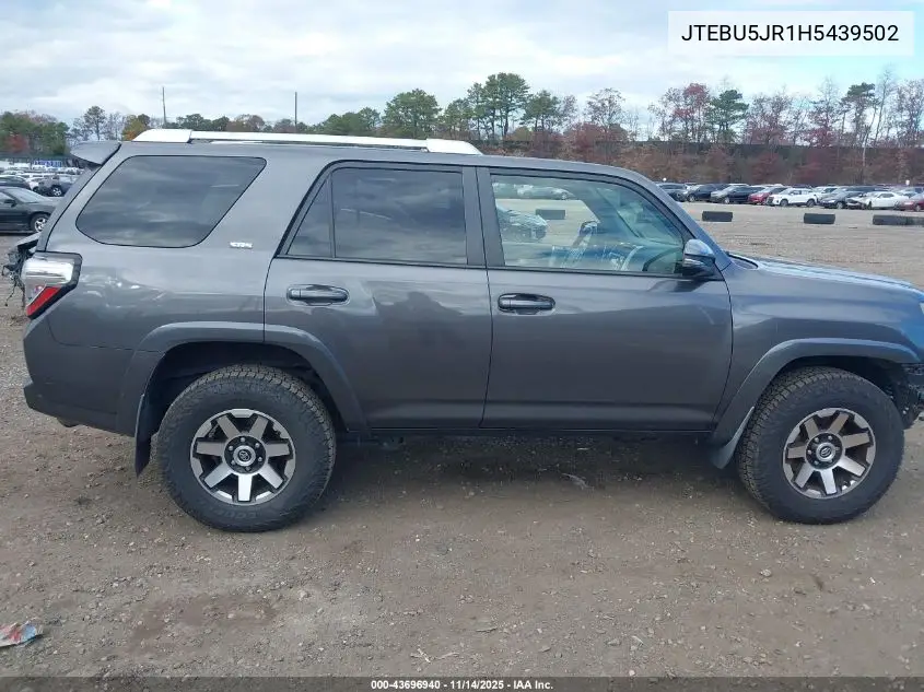 JTEBU5JR1H5439502 2017 Toyota 4Runner Sr5 Premium