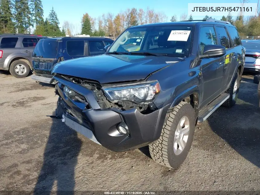 JTEBU5JR7H5471161 2017 Toyota 4Runner Sr5