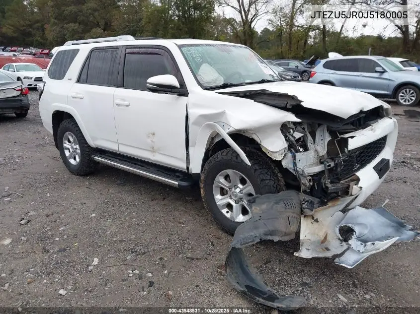 JTEZU5JR0J5180005 2018 Toyota 4Runner Sr5 Premium