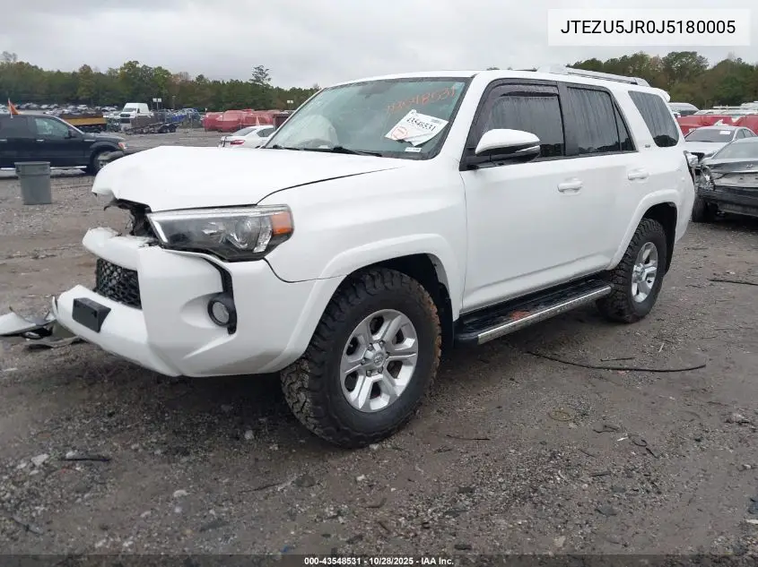 JTEZU5JR0J5180005 2018 Toyota 4Runner Sr5 Premium