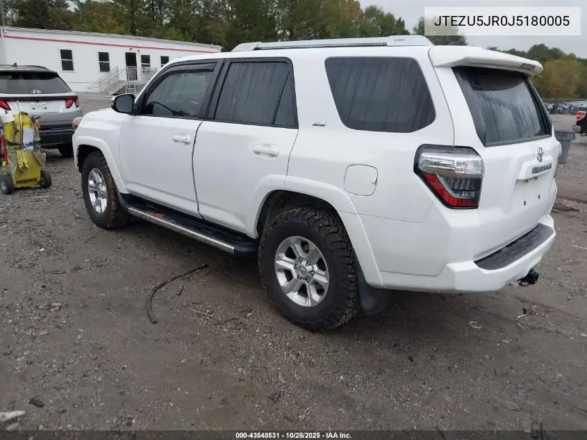 JTEZU5JR0J5180005 2018 Toyota 4Runner Sr5 Premium
