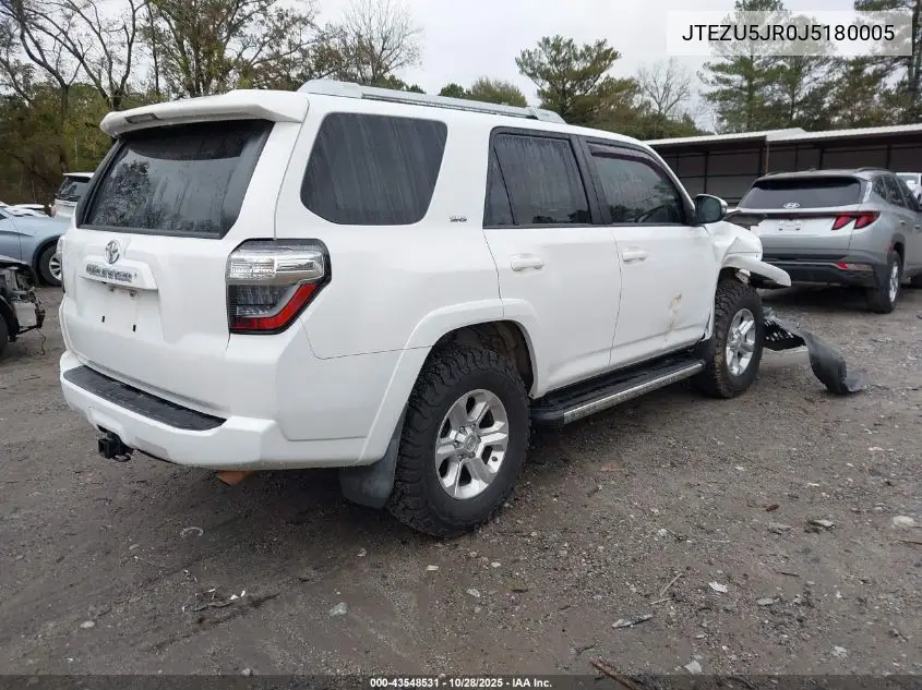 JTEZU5JR0J5180005 2018 Toyota 4Runner Sr5 Premium
