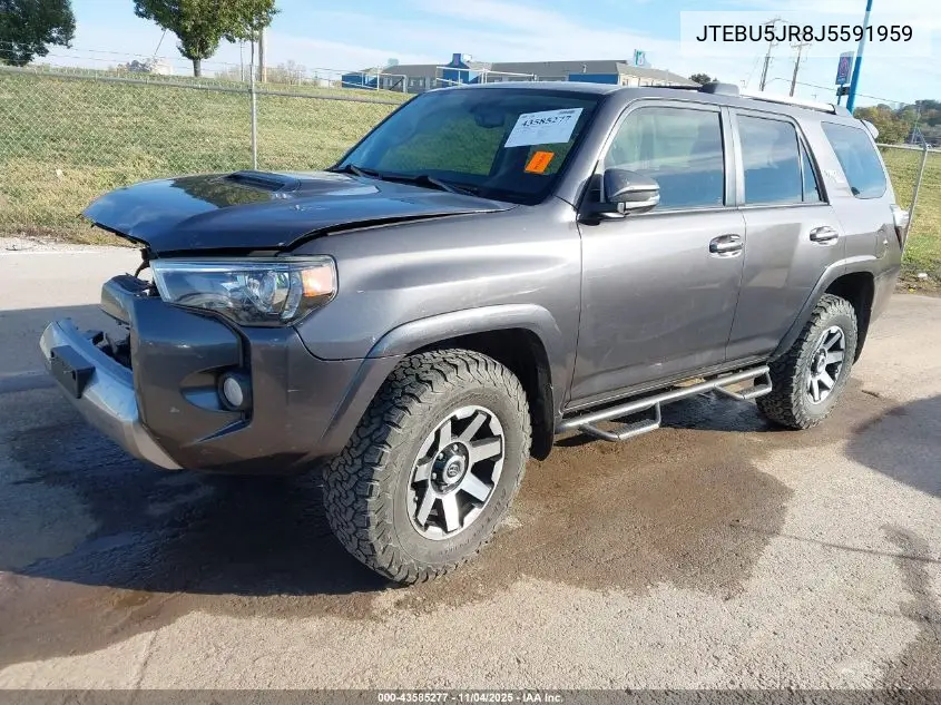 JTEBU5JR8J5591959 2018 Toyota 4Runner Trd Off Road Premium