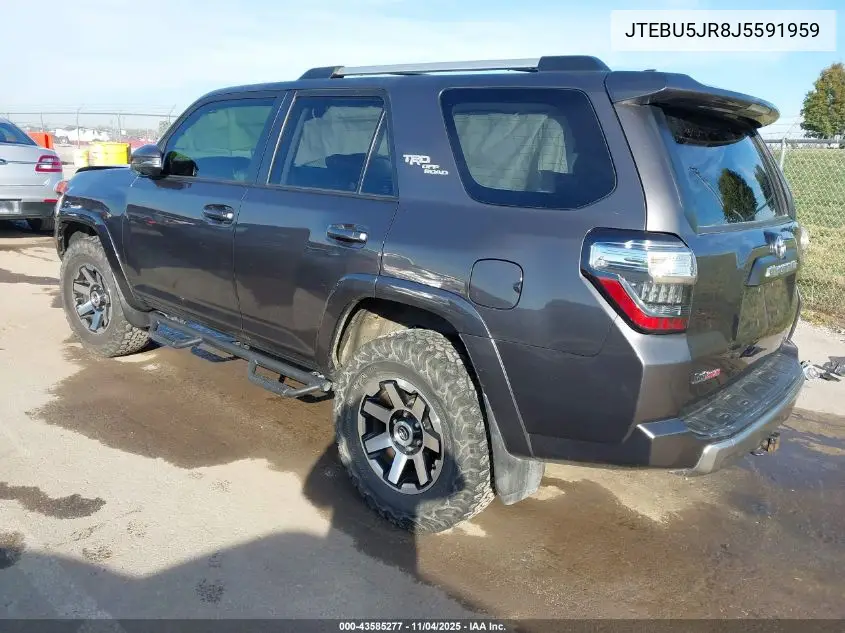 JTEBU5JR8J5591959 2018 Toyota 4Runner Trd Off Road Premium