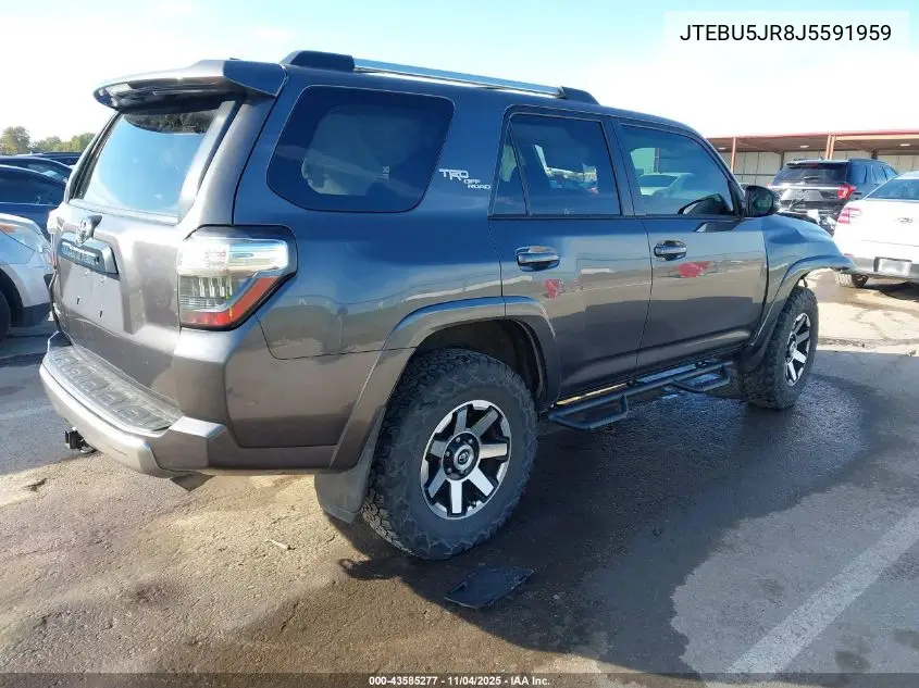 JTEBU5JR8J5591959 2018 Toyota 4Runner Trd Off Road Premium