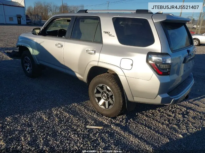 JTEBU5JR4J5521407 2018 Toyota 4Runner Trd Off Road