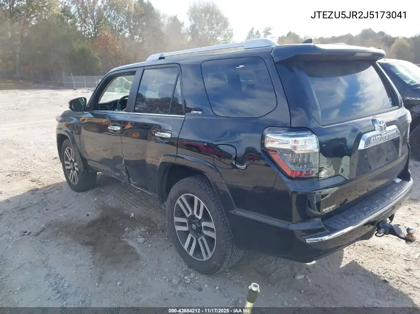 JTEZU5JR2J5173041 2018 Toyota 4Runner Limited