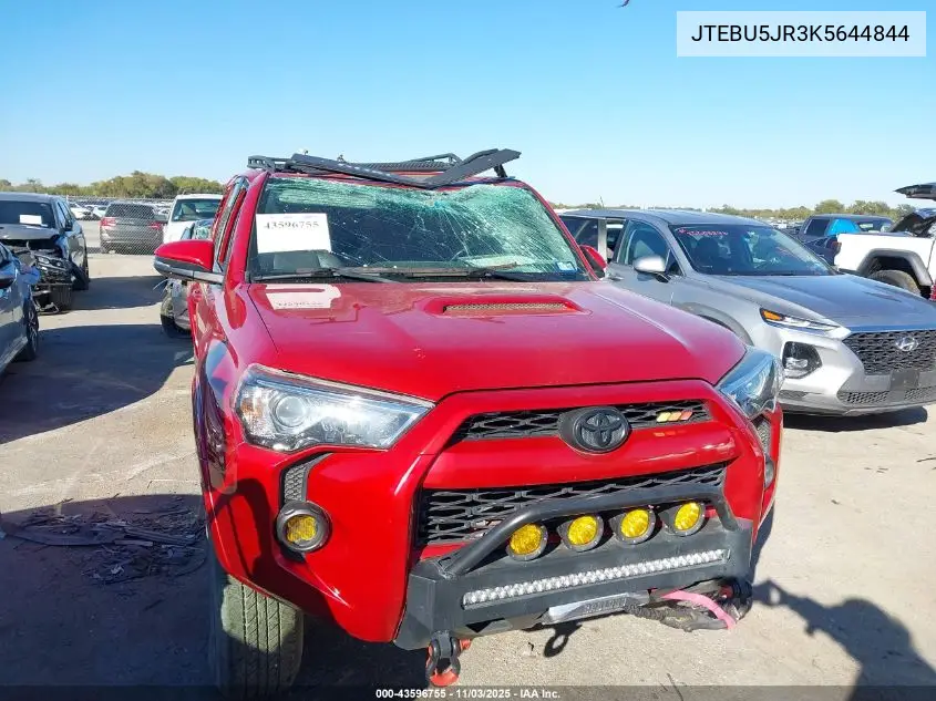 JTEBU5JR3K5644844 2019 Toyota 4Runner Trd Off Road Premium