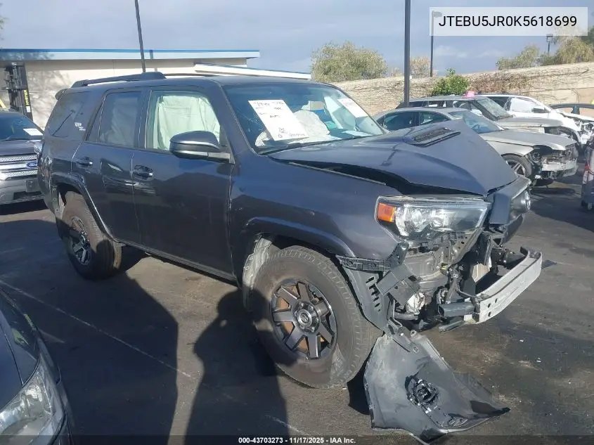 JTEBU5JR0K5618699 2019 Toyota 4Runner Trd Off Road