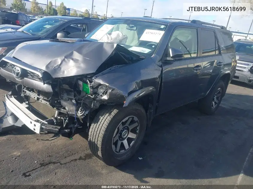 JTEBU5JR0K5618699 2019 Toyota 4Runner Trd Off Road